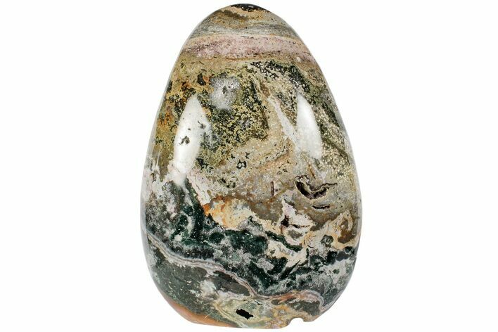 Free-Standing, Polished Ocean Jasper #198329